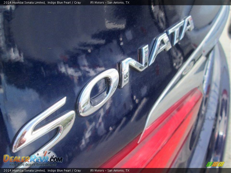 2014 Hyundai Sonata Limited Indigo Blue Pearl / Gray Photo #6