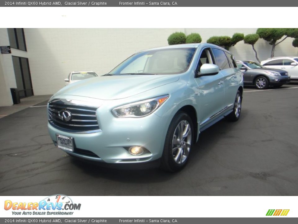 2014 Infiniti QX60 Hybrid AWD Glacial Silver / Graphite Photo #1
