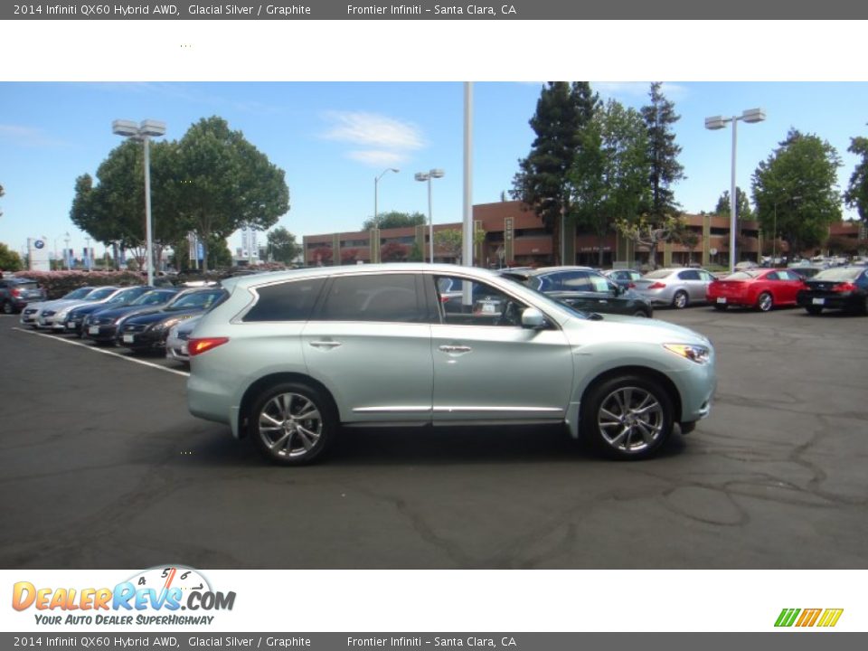 Glacial Silver 2014 Infiniti QX60 Hybrid AWD Photo #5