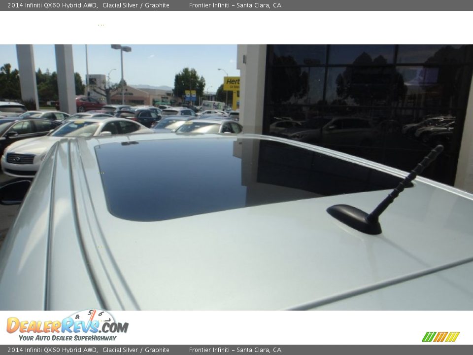 2014 Infiniti QX60 Hybrid AWD Glacial Silver / Graphite Photo #9