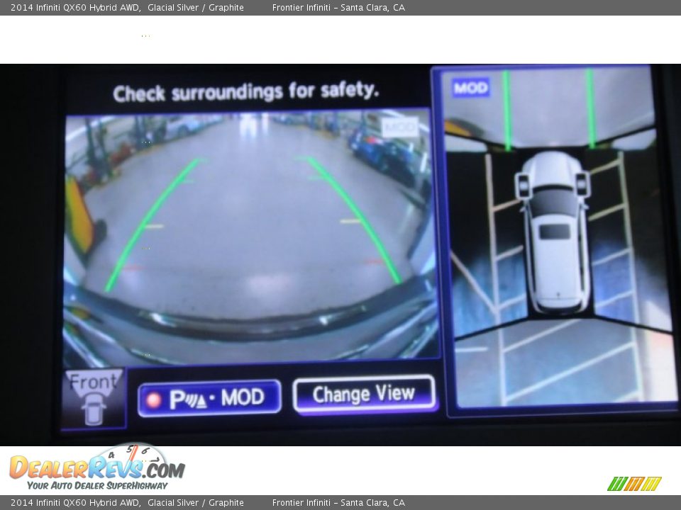 2014 Infiniti QX60 Hybrid AWD Glacial Silver / Graphite Photo #21