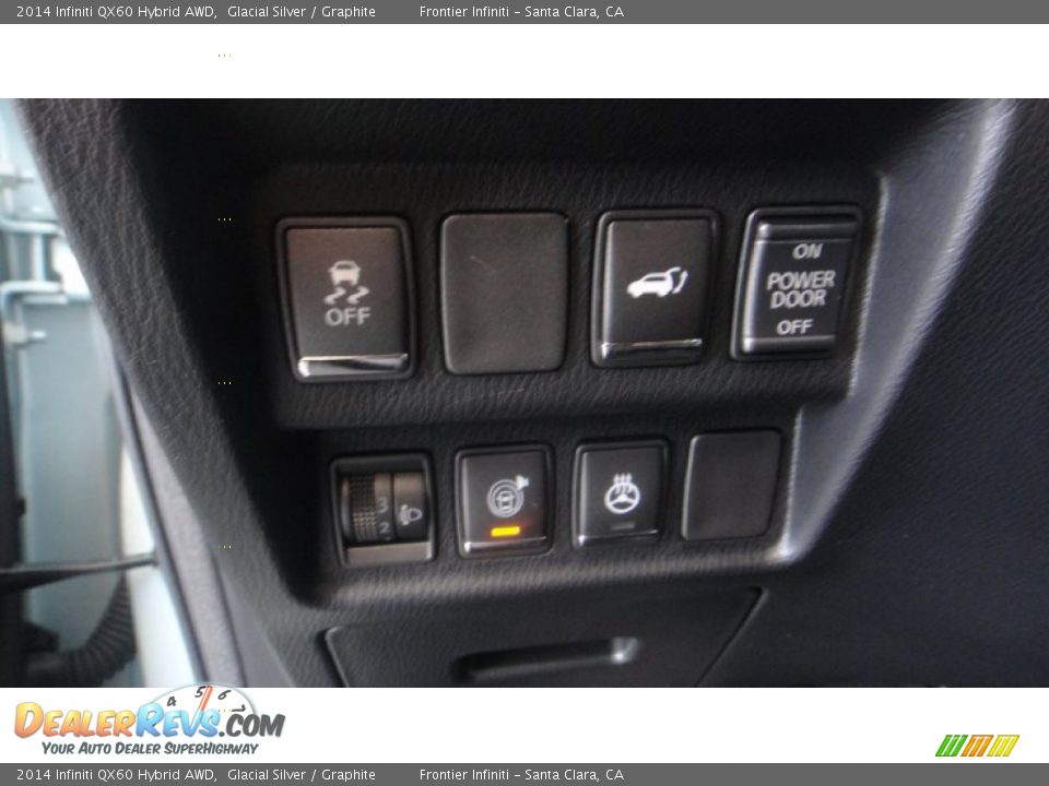 2014 Infiniti QX60 Hybrid AWD Glacial Silver / Graphite Photo #31