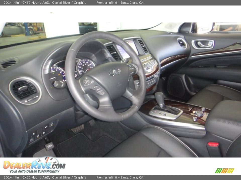 Graphite Interior - 2014 Infiniti QX60 Hybrid AWD Photo #32