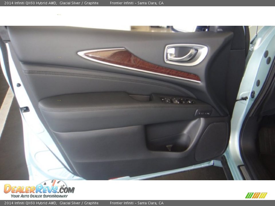 2014 Infiniti QX60 Hybrid AWD Glacial Silver / Graphite Photo #34