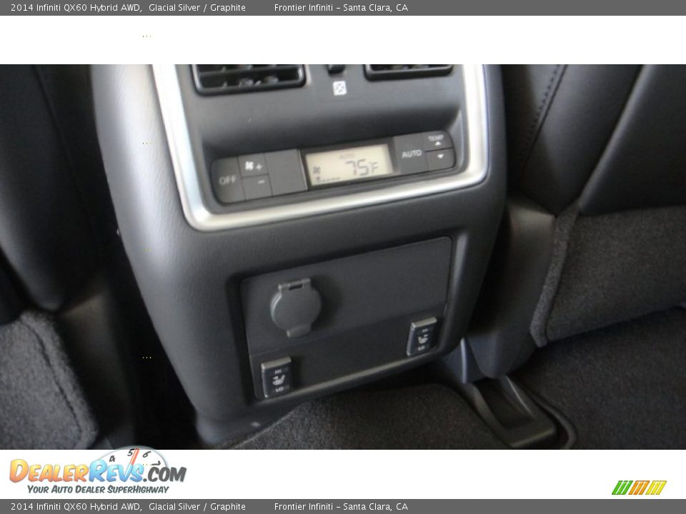 2014 Infiniti QX60 Hybrid AWD Glacial Silver / Graphite Photo #35