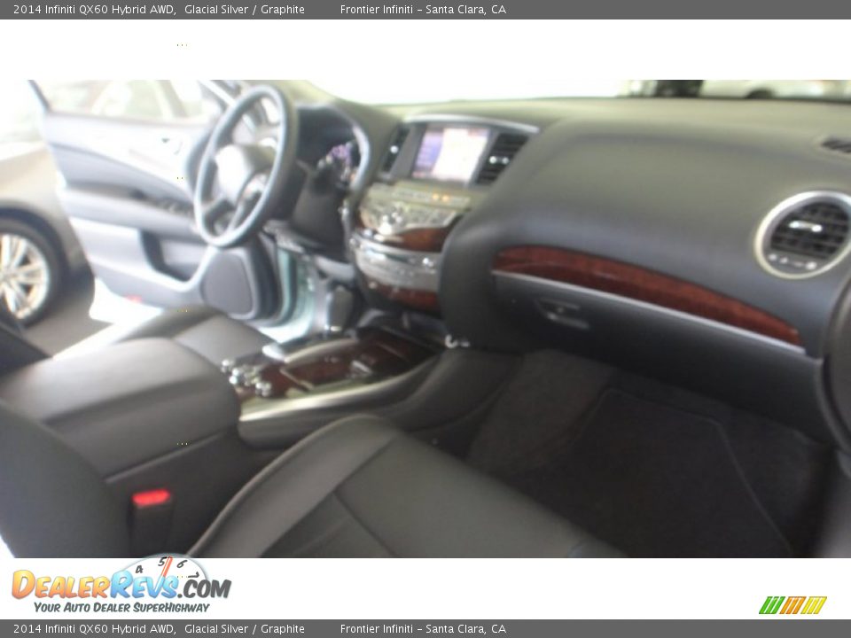 2014 Infiniti QX60 Hybrid AWD Glacial Silver / Graphite Photo #36