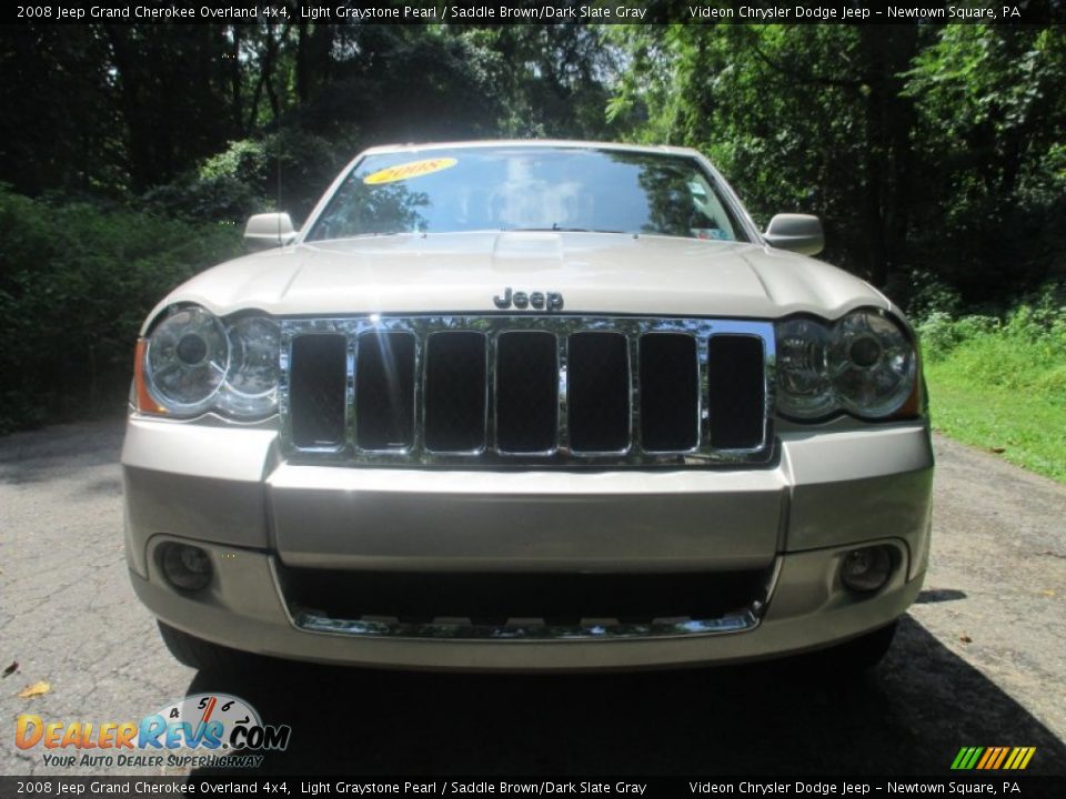 2008 Jeep Grand Cherokee Overland 4x4 Light Graystone Pearl / Saddle Brown/Dark Slate Gray Photo #7