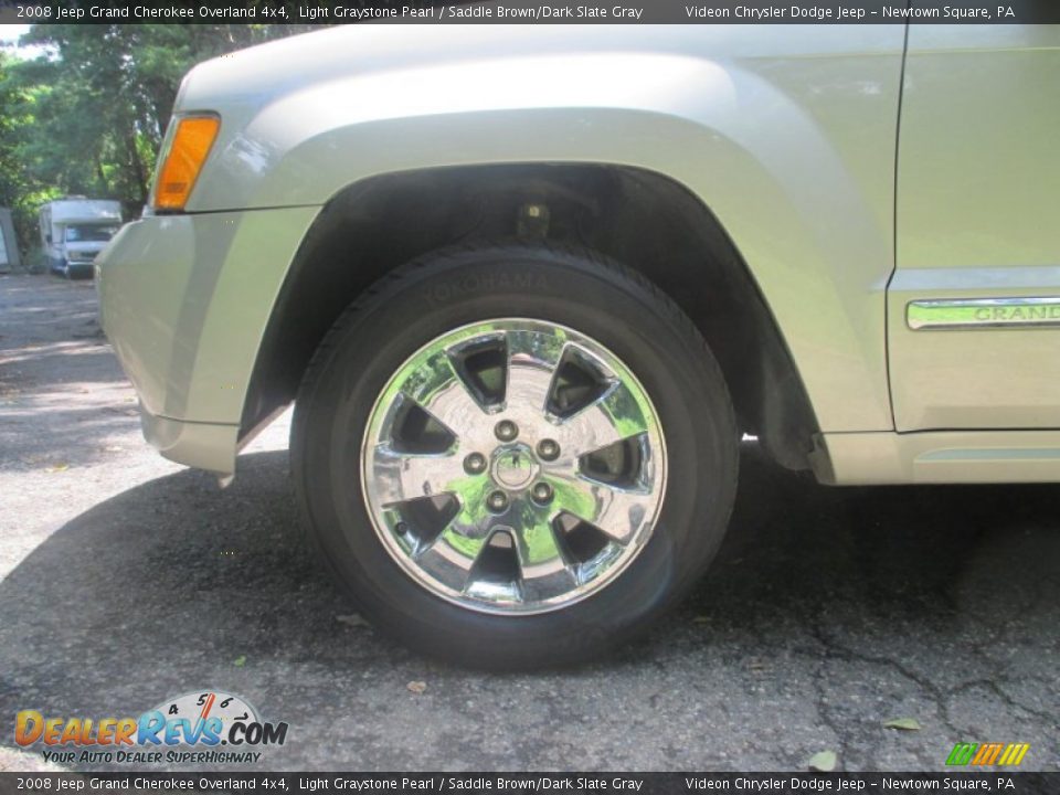 2008 Jeep Grand Cherokee Overland 4x4 Light Graystone Pearl / Saddle Brown/Dark Slate Gray Photo #10