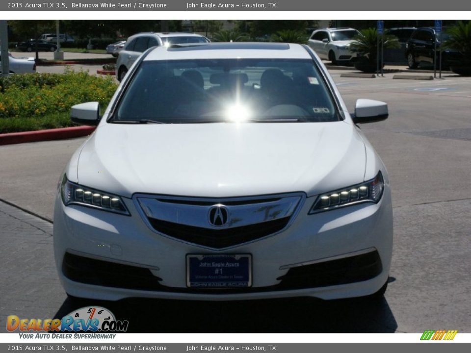 2015 Acura TLX 3.5 Bellanova White Pearl / Graystone Photo #3