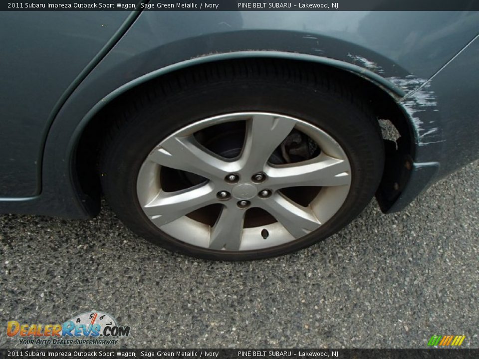 2011 Subaru Impreza Outback Sport Wagon Sage Green Metallic / Ivory Photo #18