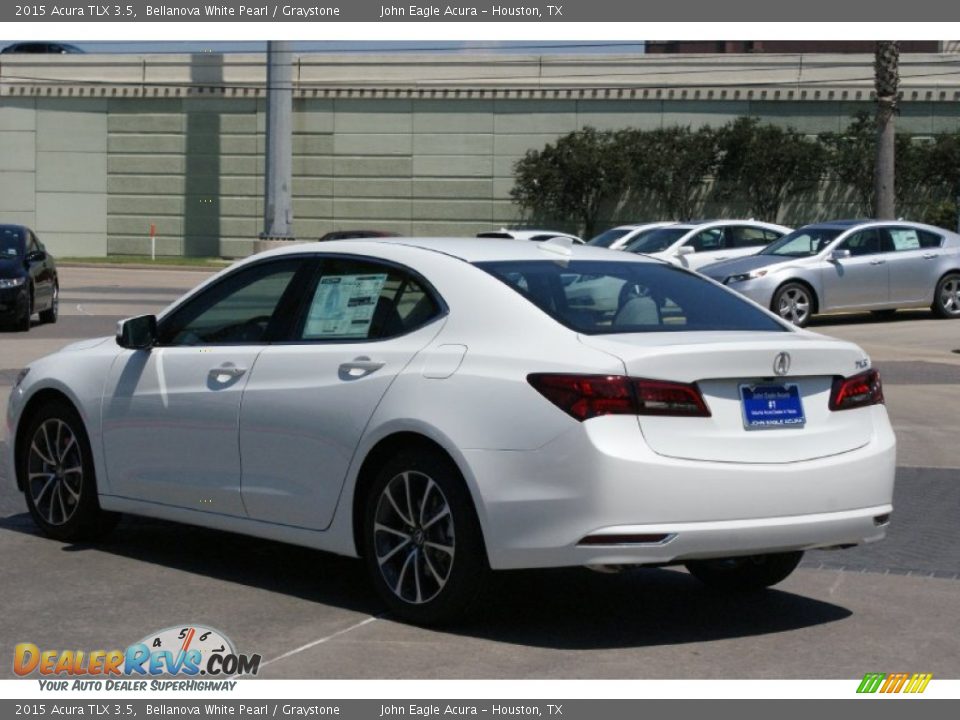 2015 Acura TLX 3.5 Bellanova White Pearl / Graystone Photo #6