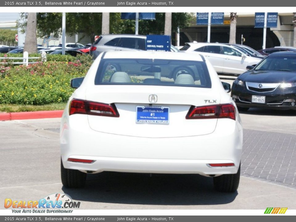 2015 Acura TLX 3.5 Bellanova White Pearl / Graystone Photo #7