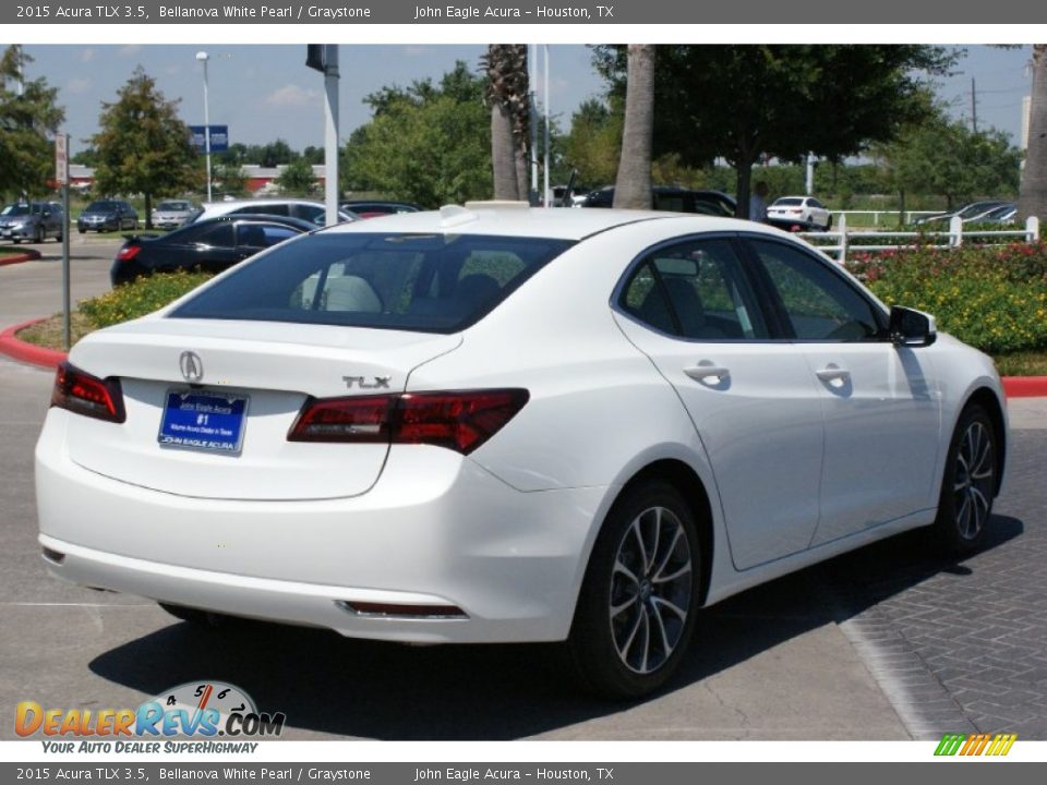 2015 Acura TLX 3.5 Bellanova White Pearl / Graystone Photo #8