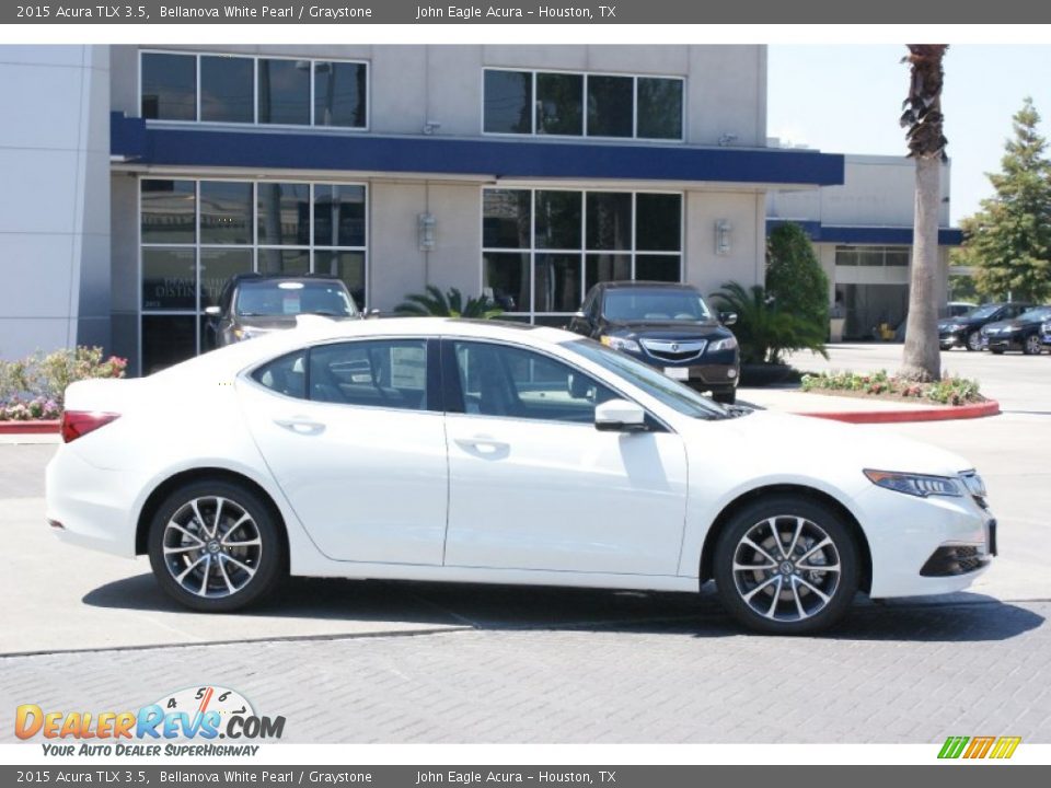 2015 Acura TLX 3.5 Bellanova White Pearl / Graystone Photo #9