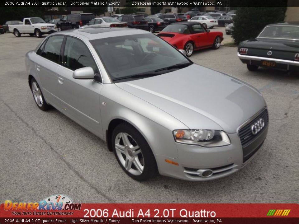 2006 Audi A4 2.0T quattro Sedan Light Silver Metallic / Ebony Photo #1