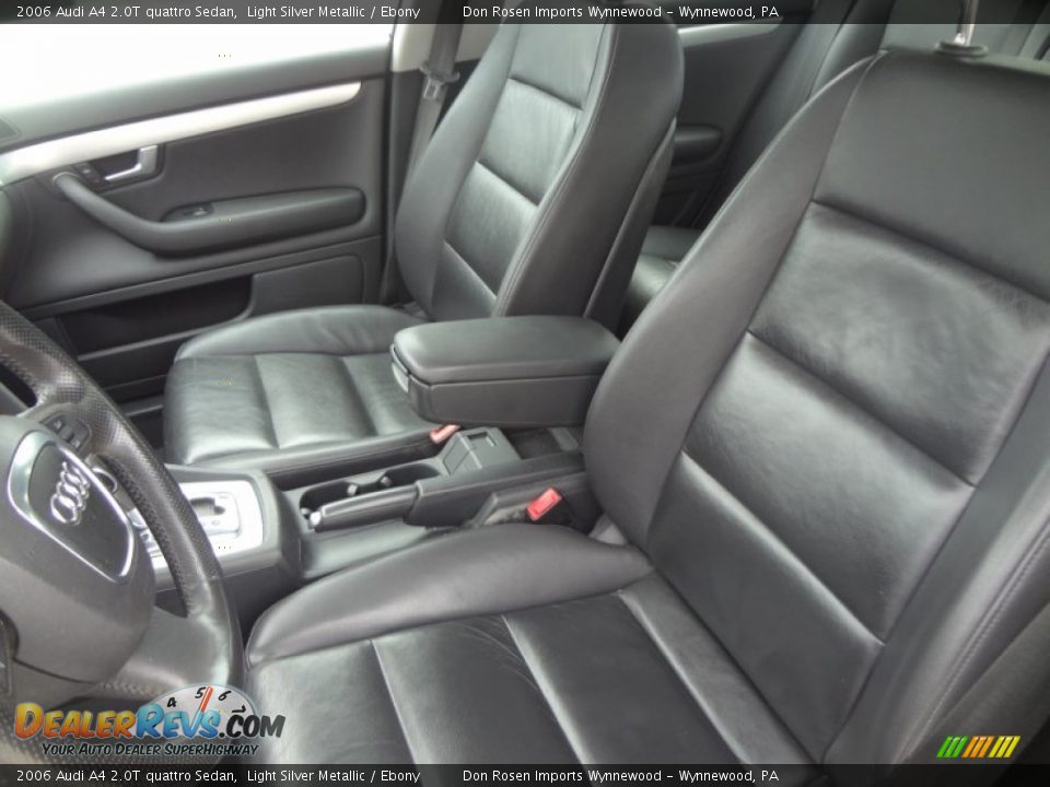 2006 Audi A4 2.0T quattro Sedan Light Silver Metallic / Ebony Photo #4