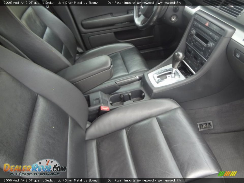 2006 Audi A4 2.0T quattro Sedan Light Silver Metallic / Ebony Photo #6