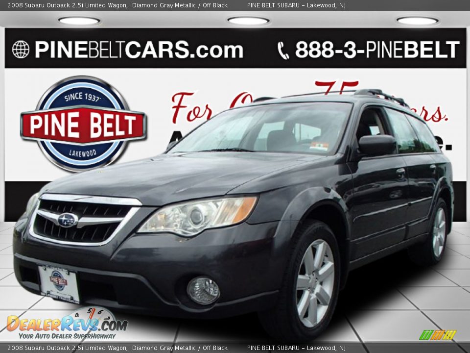 2008 Subaru Outback 2.5i Limited Wagon Diamond Gray Metallic / Off Black Photo #1