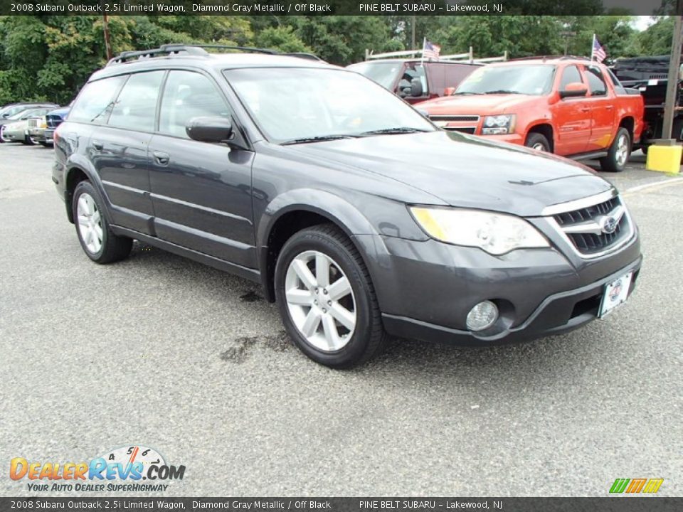 2008 Subaru Outback 2.5i Limited Wagon Diamond Gray Metallic / Off Black Photo #3