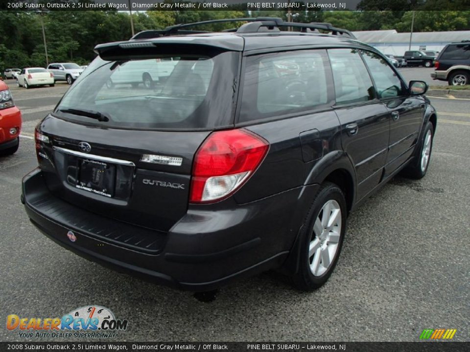 2008 Subaru Outback 2.5i Limited Wagon Diamond Gray Metallic / Off Black Photo #5