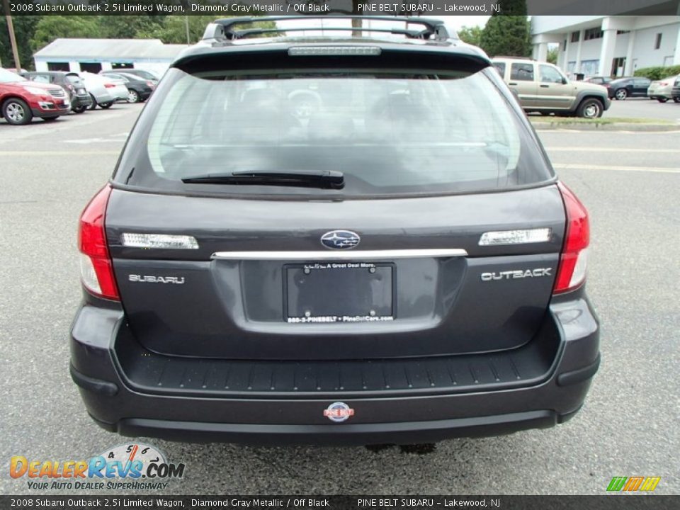 2008 Subaru Outback 2.5i Limited Wagon Diamond Gray Metallic / Off Black Photo #6
