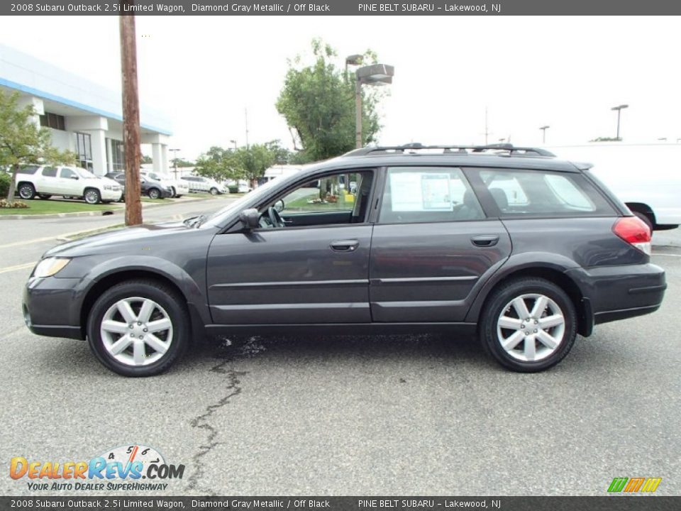 2008 Subaru Outback 2.5i Limited Wagon Diamond Gray Metallic / Off Black Photo #8