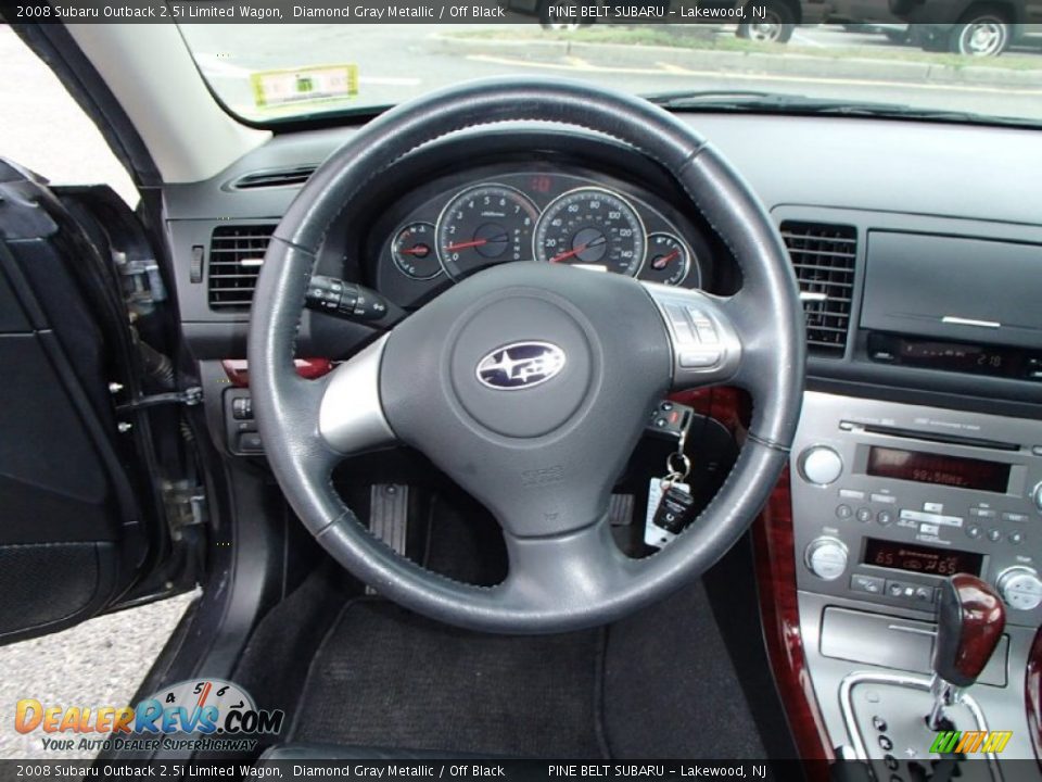 2008 Subaru Outback 2.5i Limited Wagon Diamond Gray Metallic / Off Black Photo #15