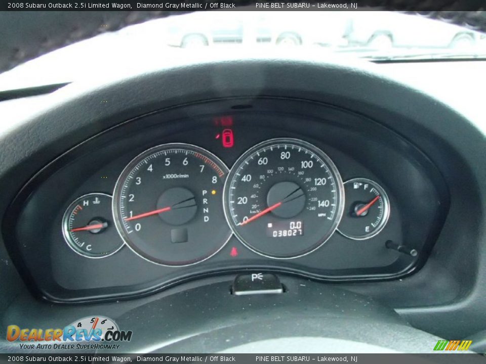 2008 Subaru Outback 2.5i Limited Wagon Diamond Gray Metallic / Off Black Photo #16