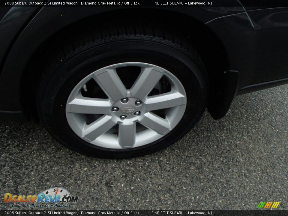 2008 Subaru Outback 2.5i Limited Wagon Diamond Gray Metallic / Off Black Photo #19