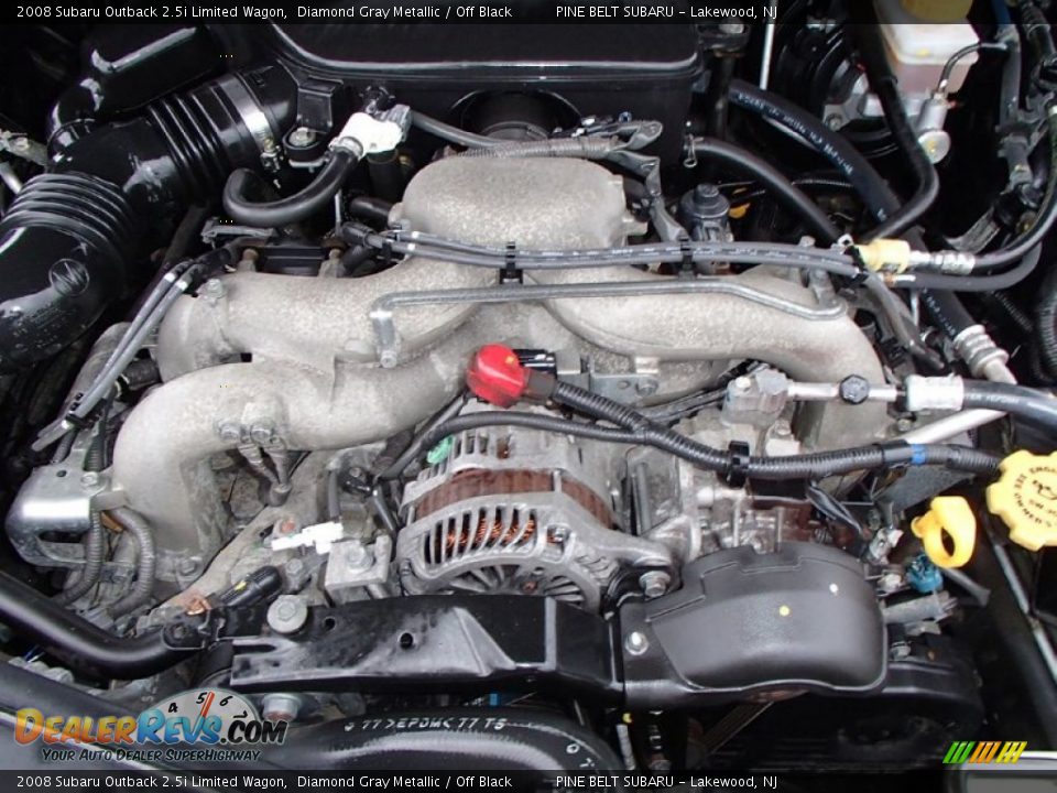 2008 Subaru Outback 2.5i Limited Wagon Diamond Gray Metallic / Off Black Photo #20