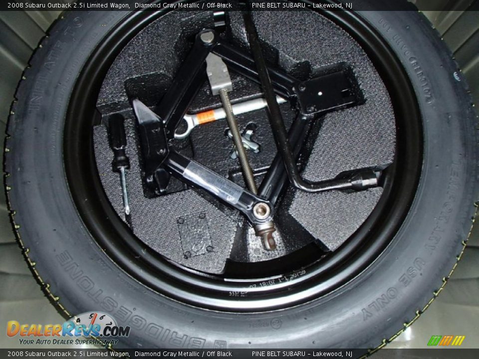 2008 Subaru Outback 2.5i Limited Wagon Diamond Gray Metallic / Off Black Photo #26