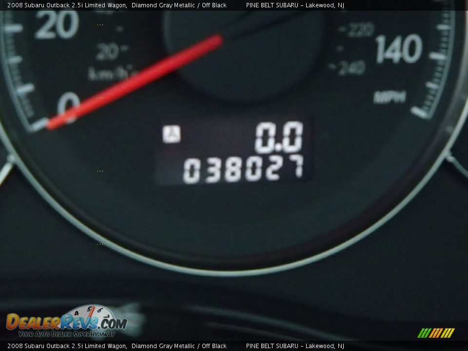 2008 Subaru Outback 2.5i Limited Wagon Diamond Gray Metallic / Off Black Photo #27