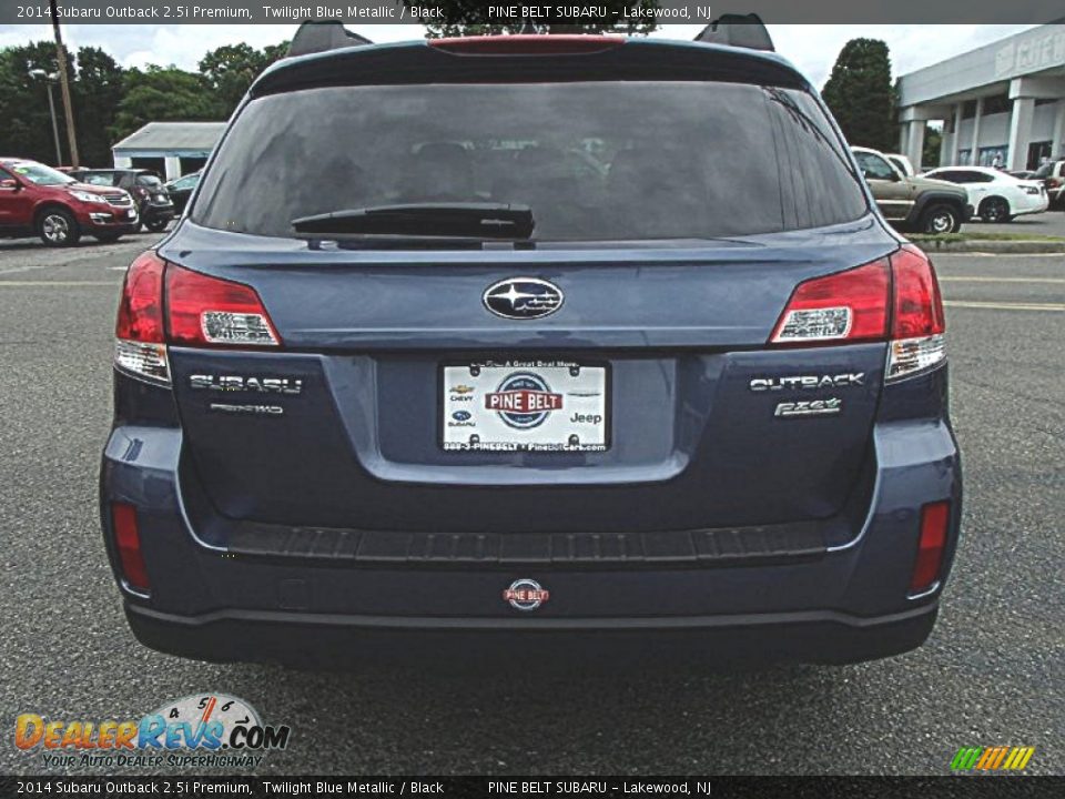 2014 Subaru Outback 2.5i Premium Twilight Blue Metallic / Black Photo #6