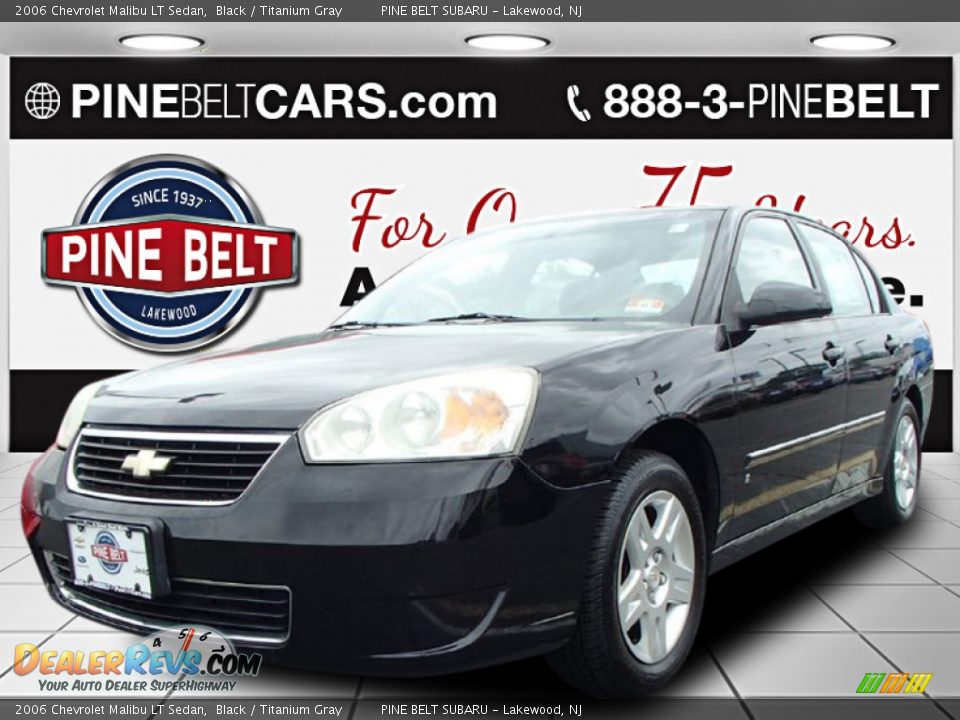2006 Chevrolet Malibu LT Sedan Black / Titanium Gray Photo #1