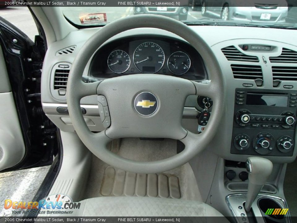 2006 Chevrolet Malibu LT Sedan Black / Titanium Gray Photo #13