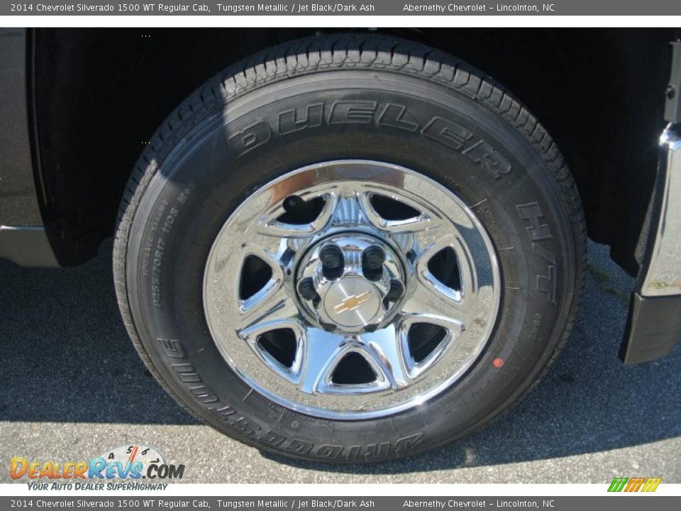 2014 Chevrolet Silverado 1500 WT Regular Cab Tungsten Metallic / Jet Black/Dark Ash Photo #17