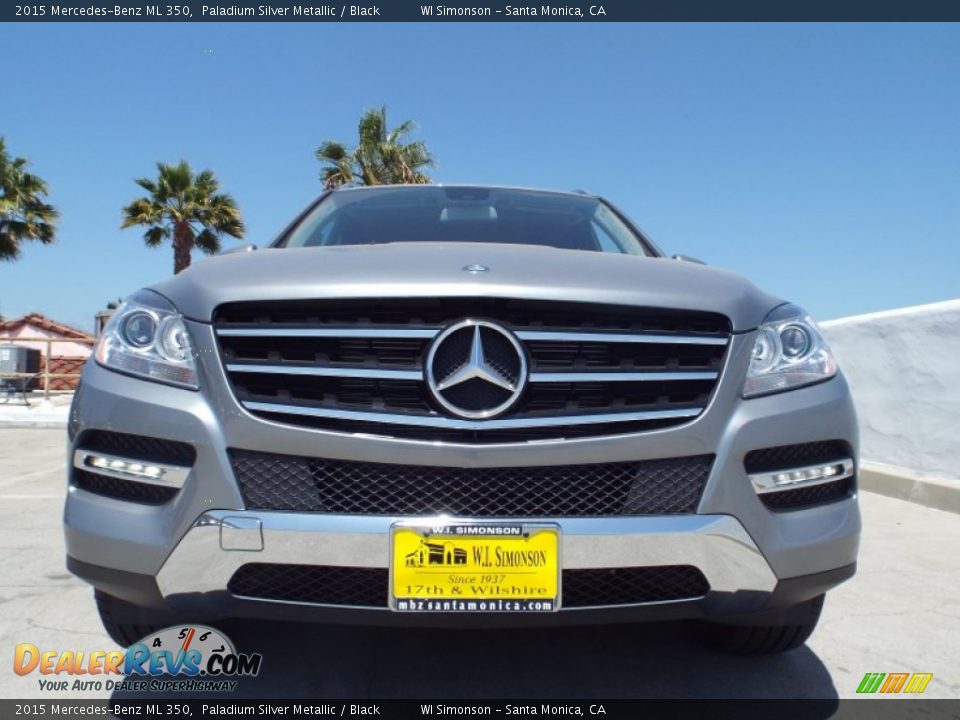 2015 Mercedes-Benz ML 350 Paladium Silver Metallic / Black Photo #2