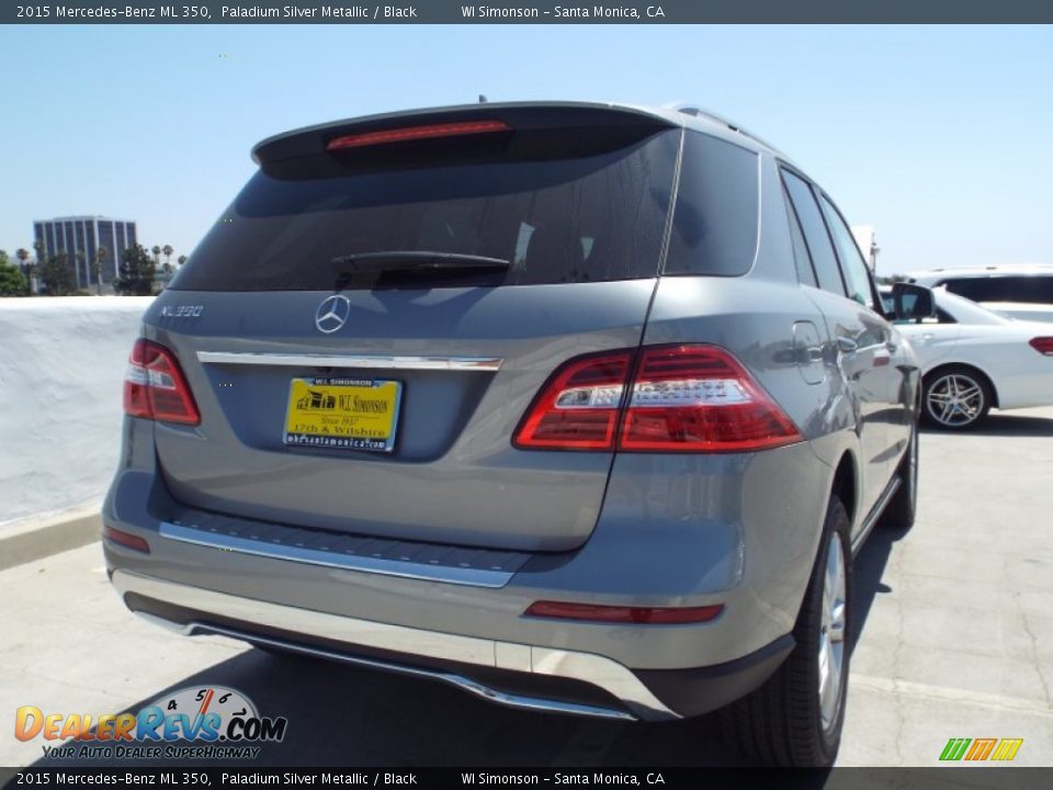 2015 Mercedes-Benz ML 350 Paladium Silver Metallic / Black Photo #4