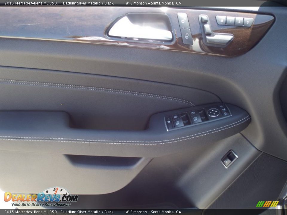 2015 Mercedes-Benz ML 350 Paladium Silver Metallic / Black Photo #6