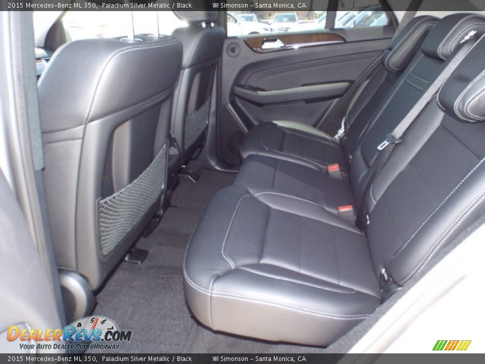2015 Mercedes-Benz ML 350 Paladium Silver Metallic / Black Photo #8