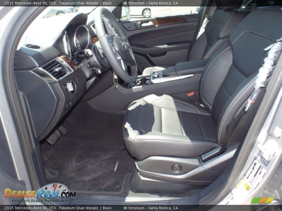 Black Interior - 2015 Mercedes-Benz ML 350 Photo #6