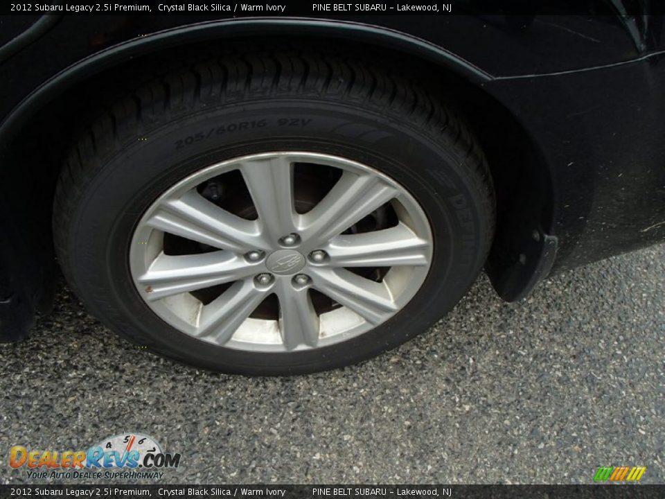 2012 Subaru Legacy 2.5i Premium Crystal Black Silica / Warm Ivory Photo #19