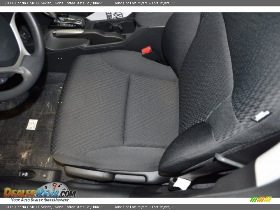 2014 Honda Civic LX Sedan Kona Coffee Metallic / Black Photo #9