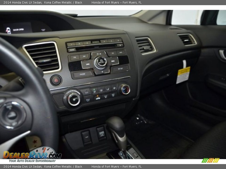 2014 Honda Civic LX Sedan Kona Coffee Metallic / Black Photo #13