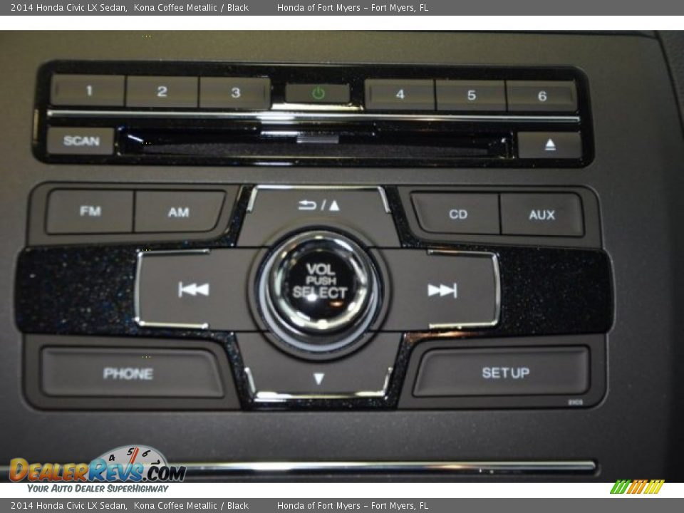 2014 Honda Civic LX Sedan Kona Coffee Metallic / Black Photo #14