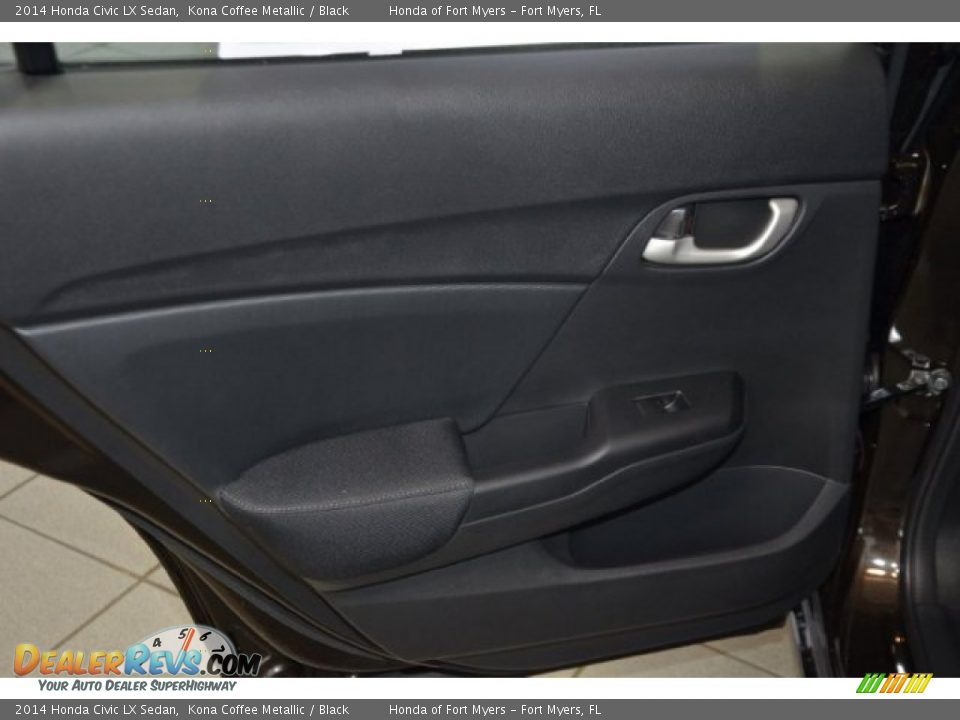 2014 Honda Civic LX Sedan Kona Coffee Metallic / Black Photo #22
