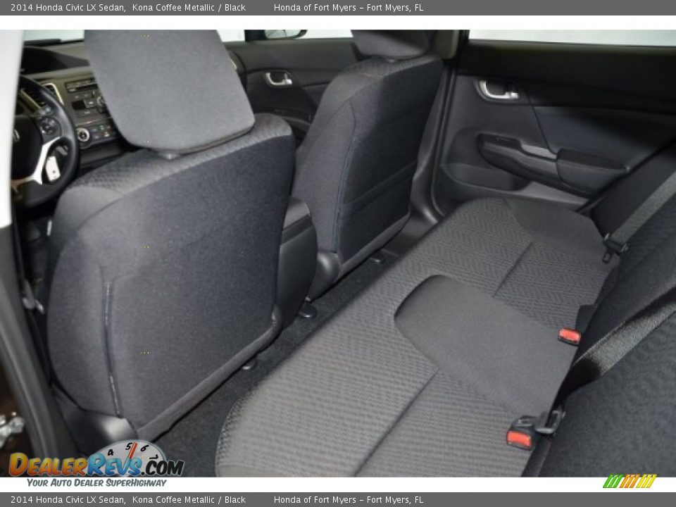 2014 Honda Civic LX Sedan Kona Coffee Metallic / Black Photo #23