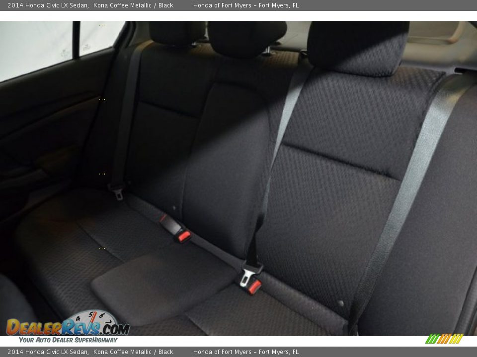 2014 Honda Civic LX Sedan Kona Coffee Metallic / Black Photo #24