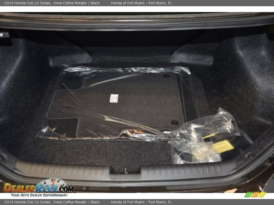 2014 Honda Civic LX Sedan Kona Coffee Metallic / Black Photo #25