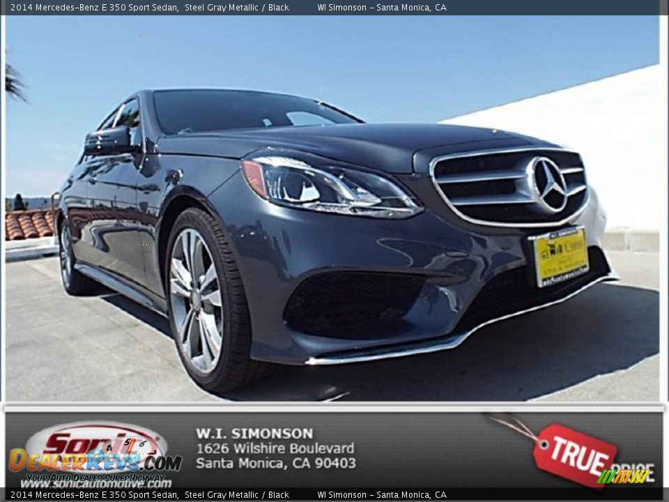 2014 Mercedes-Benz E 350 Sport Sedan Steel Gray Metallic / Black Photo #1